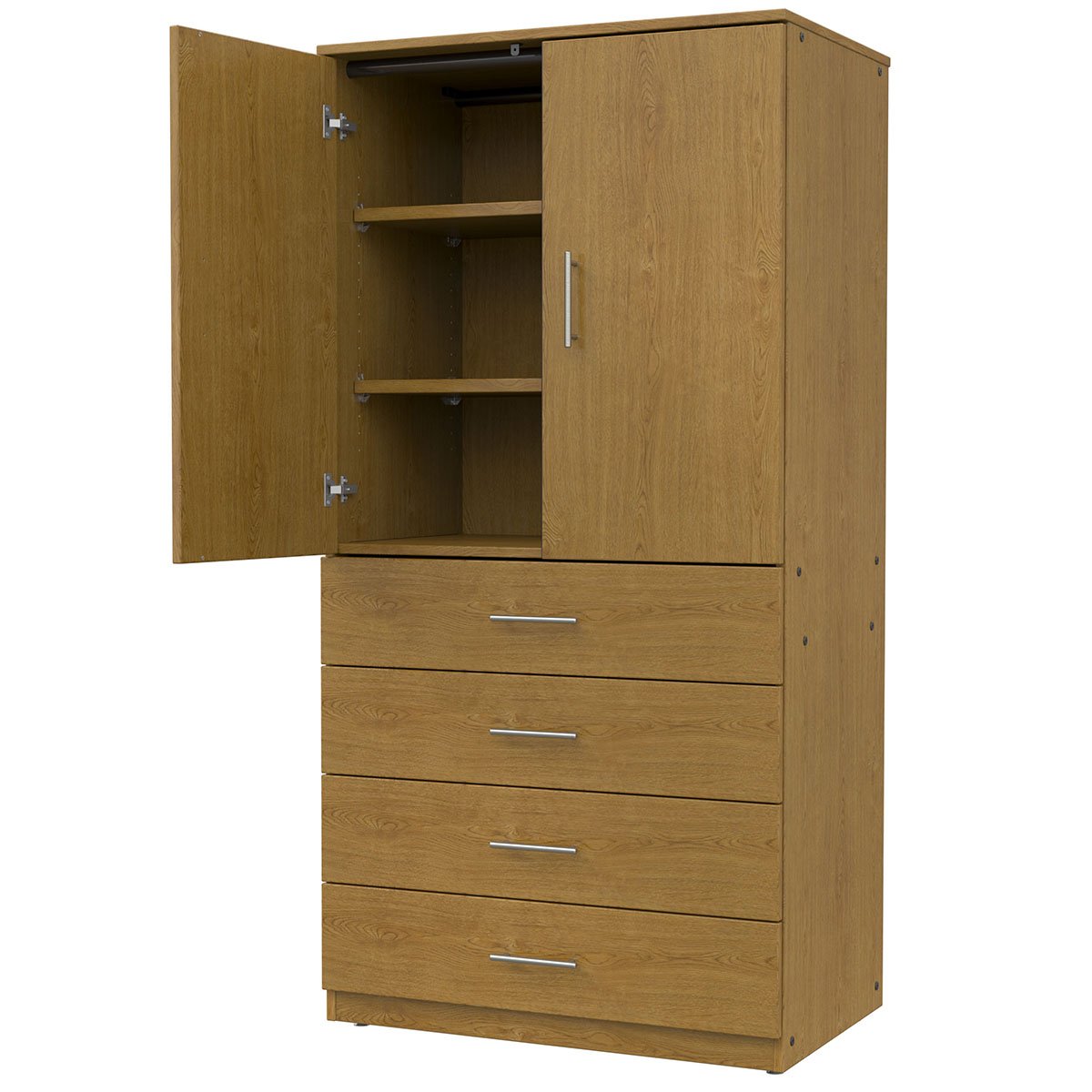 Marco Mobile Tall Cabinet, Doors, 4 Drawers, 2 Adjustable Shelves - 72"H x 48"W x 24"D (3333 - 48723) - SchoolOutlet