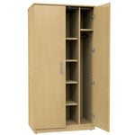 Marco Mobile Wardrobe, Doors, 1 Fixed and 4 Adjustable Shelves, Hanger Rod - 72