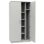 Marco Mobile Wardrobe, Doors, 1 Fixed and 4 Adjustable Shelves, Hanger Rod - 72