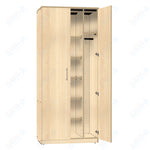 Marco Mobile Wardrobe, Doors, 1 Fixed and 4 Adjustable Shelves, Hanger Rod - 72