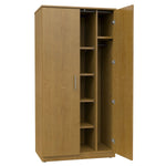 Marco Mobile Wardrobe, Doors, 1 Fixed and 4 Adjustable Shelves, Hanger Rod - 72
