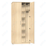 Marco Mobile Wardrobe, Doors, 1 Fixed and 5 Adjustable Shelves, Hanger Rod - 84