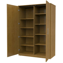 Marco Mobile Tall Cabinet Divider with Doors, 8 Adjustable Shelves -72"H x 48"W x 30"D (3336-48724)