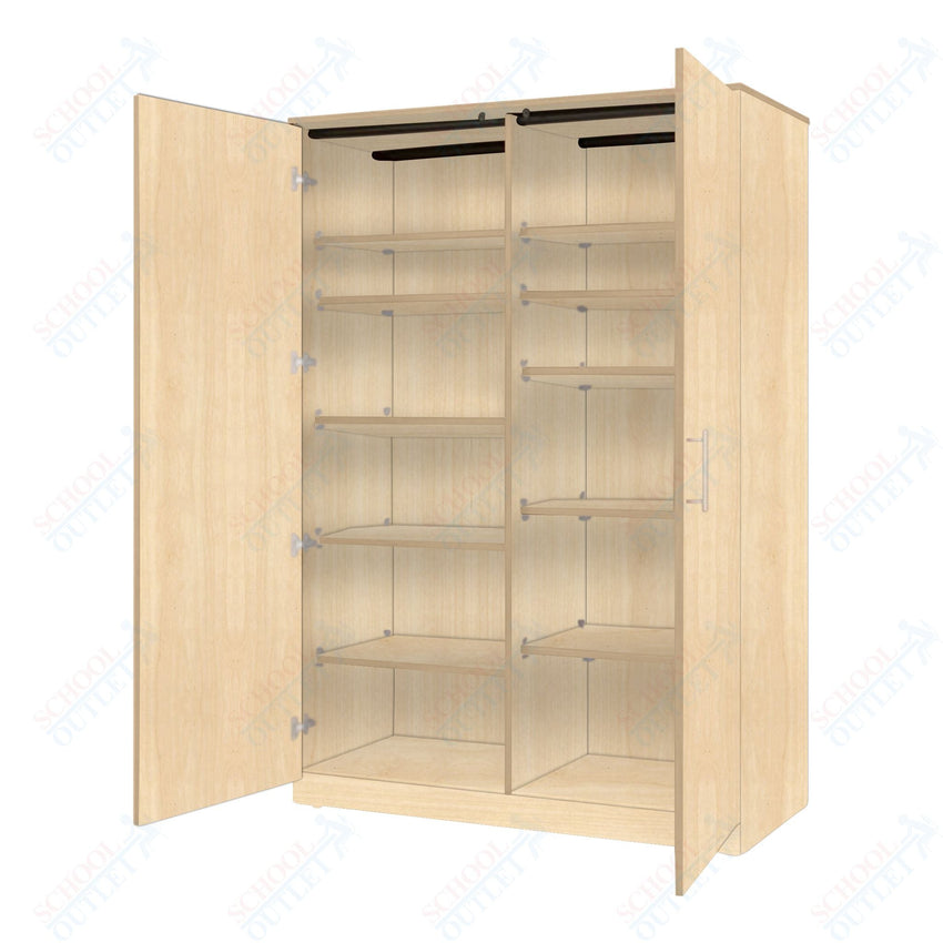 Marco Mobile Tall Cabinet Divider with Doors, 10 Adjustable Shelves - 84"H x 48"W x 24"D (3336 - 48843) - SchoolOutlet
