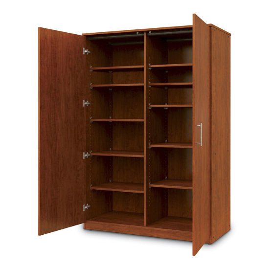 Marco Mobile Tall Cabinet Divider with Doors, 10 Adjustable Shelves - 84"H x 48"W x 24"D (3336 - 48843) - SchoolOutlet