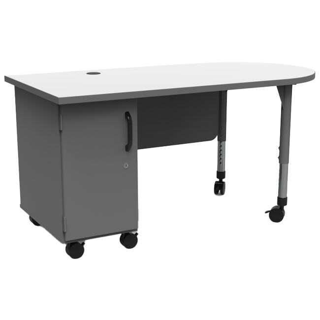 Marco Mobile Teacher's Desk w/ Cabinet (37 - 1304 - 31) - SchoolOutlet