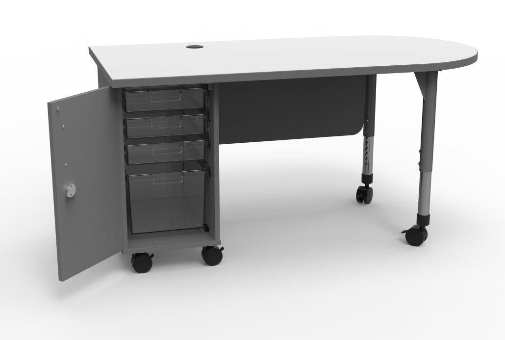 Marco Mobile Teacher's Desk w/ Cabinet (37 - 1304 - 31) - SchoolOutlet