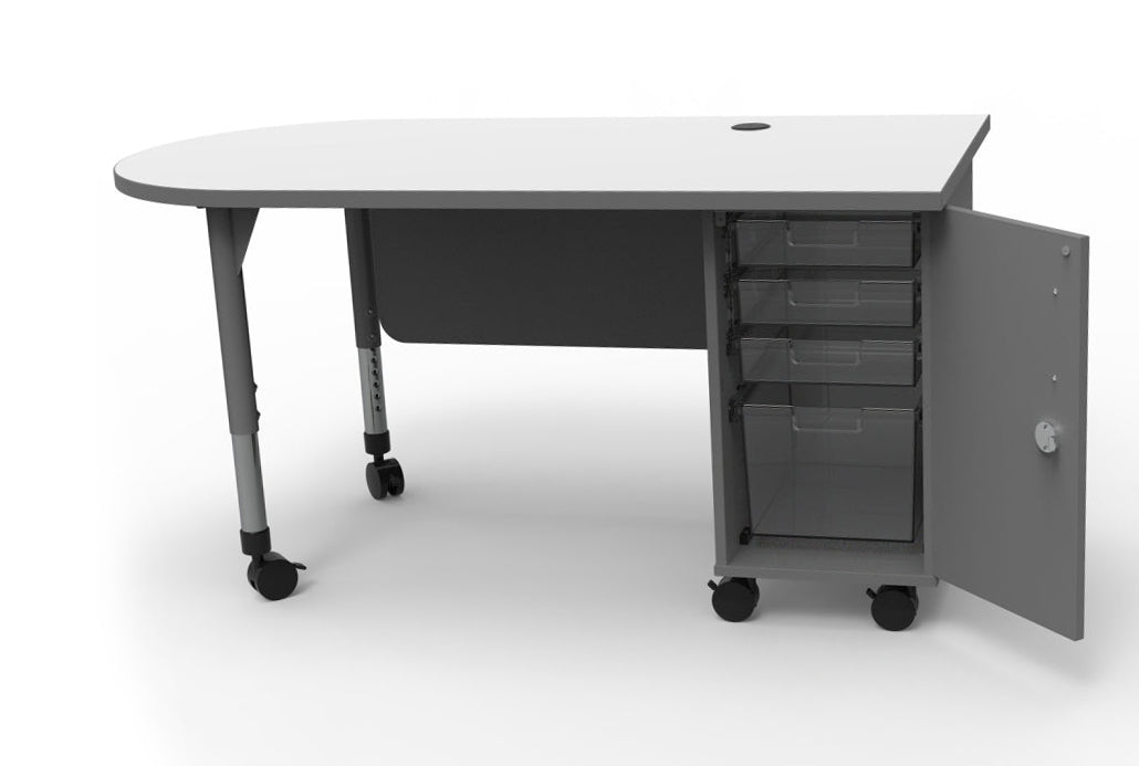 Marco Mobile Teacher's Desk w/ Cabinet (37 - 1304 - 31) - SchoolOutlet