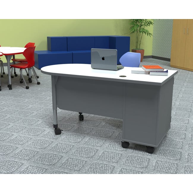 Marco Mobile Teacher's Desk w/ Cabinet (37 - 1304 - 31) - SchoolOutlet