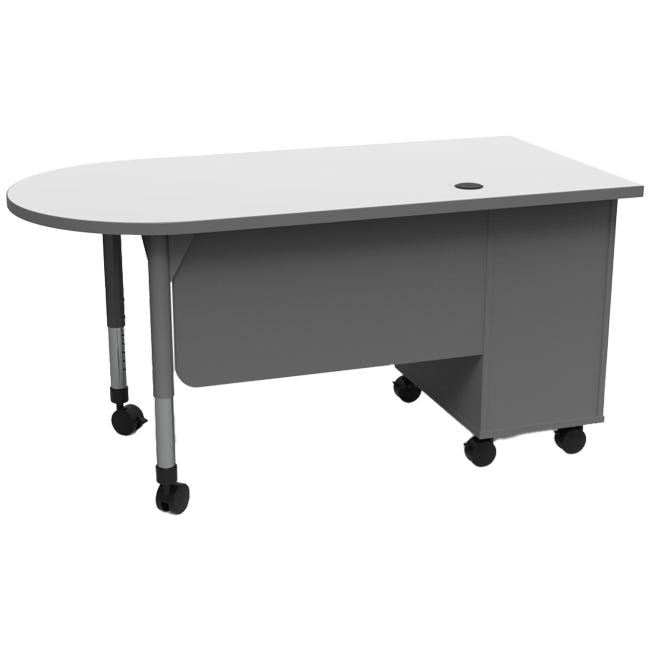Marco Mobile Teacher's Desk w/ Cabinet (37 - 1304 - 31) - SchoolOutlet