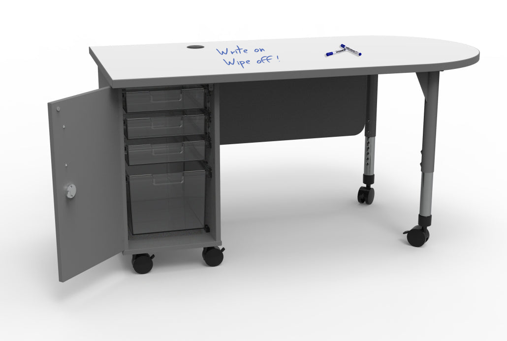 Marco Mobile Teacher's Desk w/ Cabinet (37 - 1304 - 31) - SchoolOutlet