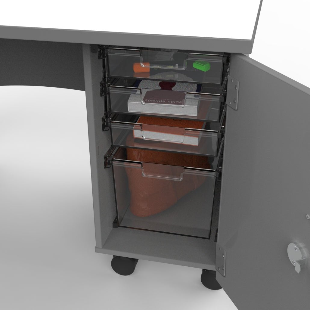 Marco Mobile Teacher's Desk w/ Double Cabinet (37 - 1305 - 31) - SchoolOutlet
