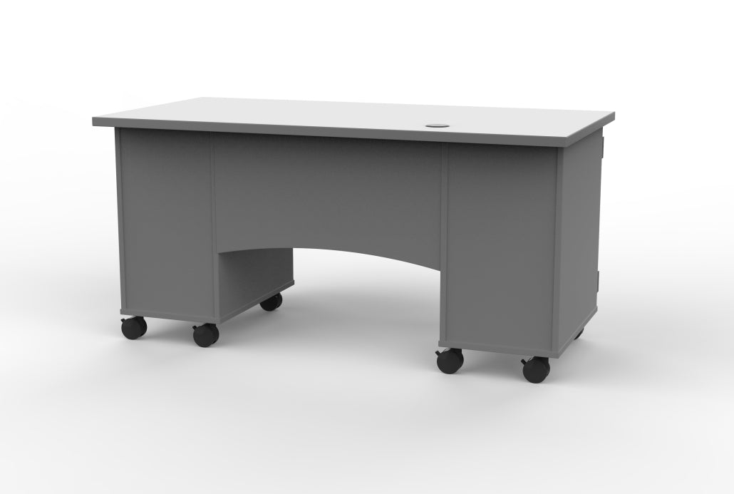 Marco Mobile Teacher's Desk w/ Double Cabinet (37 - 1305 - 31) - SchoolOutlet