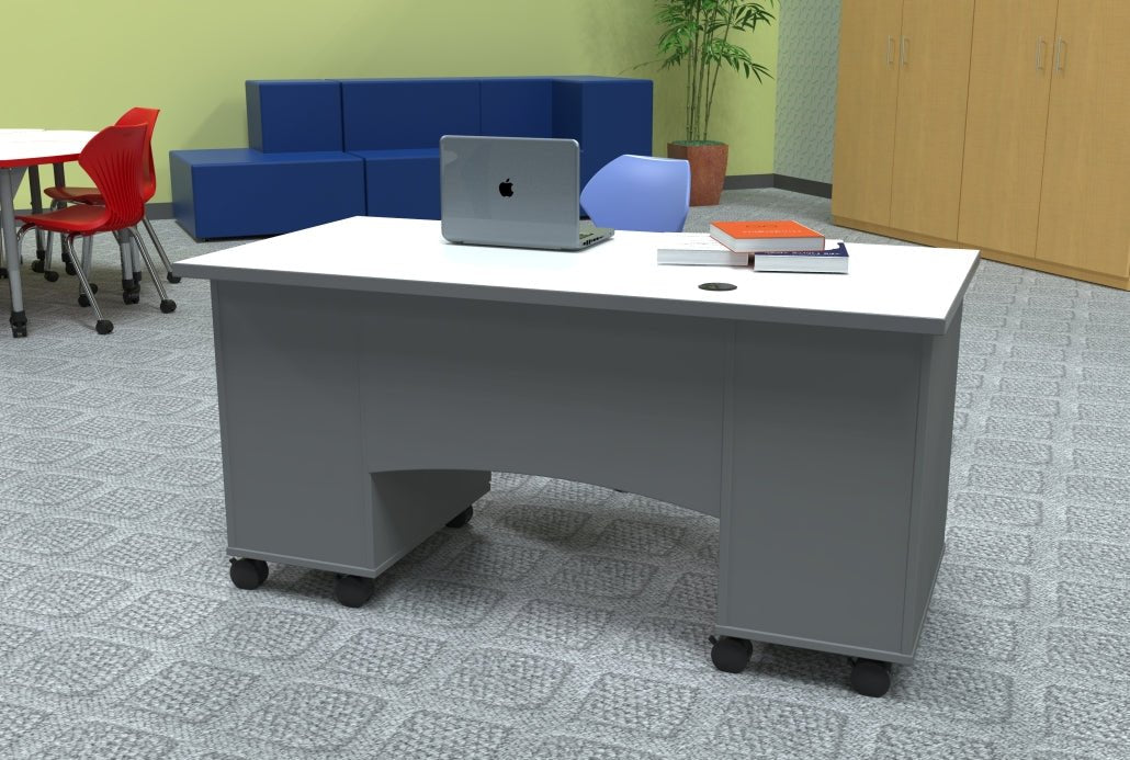 Marco Mobile Teacher's Desk w/ Double Cabinet (37 - 1305 - 31) - SchoolOutlet