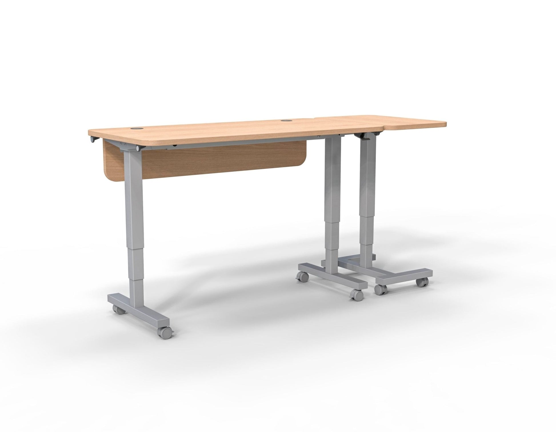 Marco CUE Collection - Pneumatic Teacher's Desk with Adjustable Height 60"W x 30"D x 28 - 42"H (MAR - 371306) - SchoolOutlet