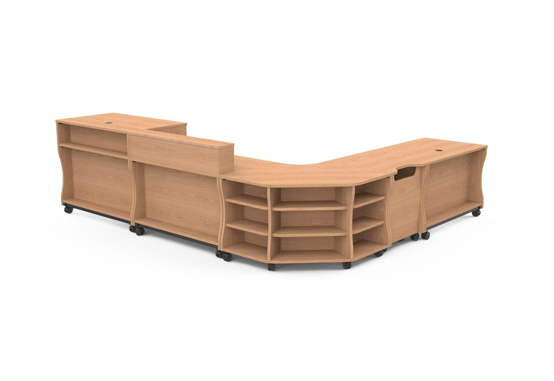 Marco Circulation Sitting Desk Customizable Modular Workspace for Educational Environments 47.6"W x 29.7"D x 30"H (MAR - 371312 - 00 - xx) - SchoolOutlet
