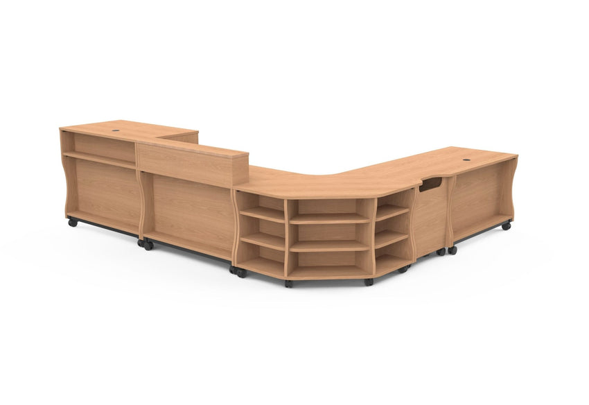 Marco Circulation Sitting Desk Customizable Modular Workspace for Educational Environments 47.6"W x 29.7"D x 30"H (MAR - 371312 - 00 - xx) - SchoolOutlet