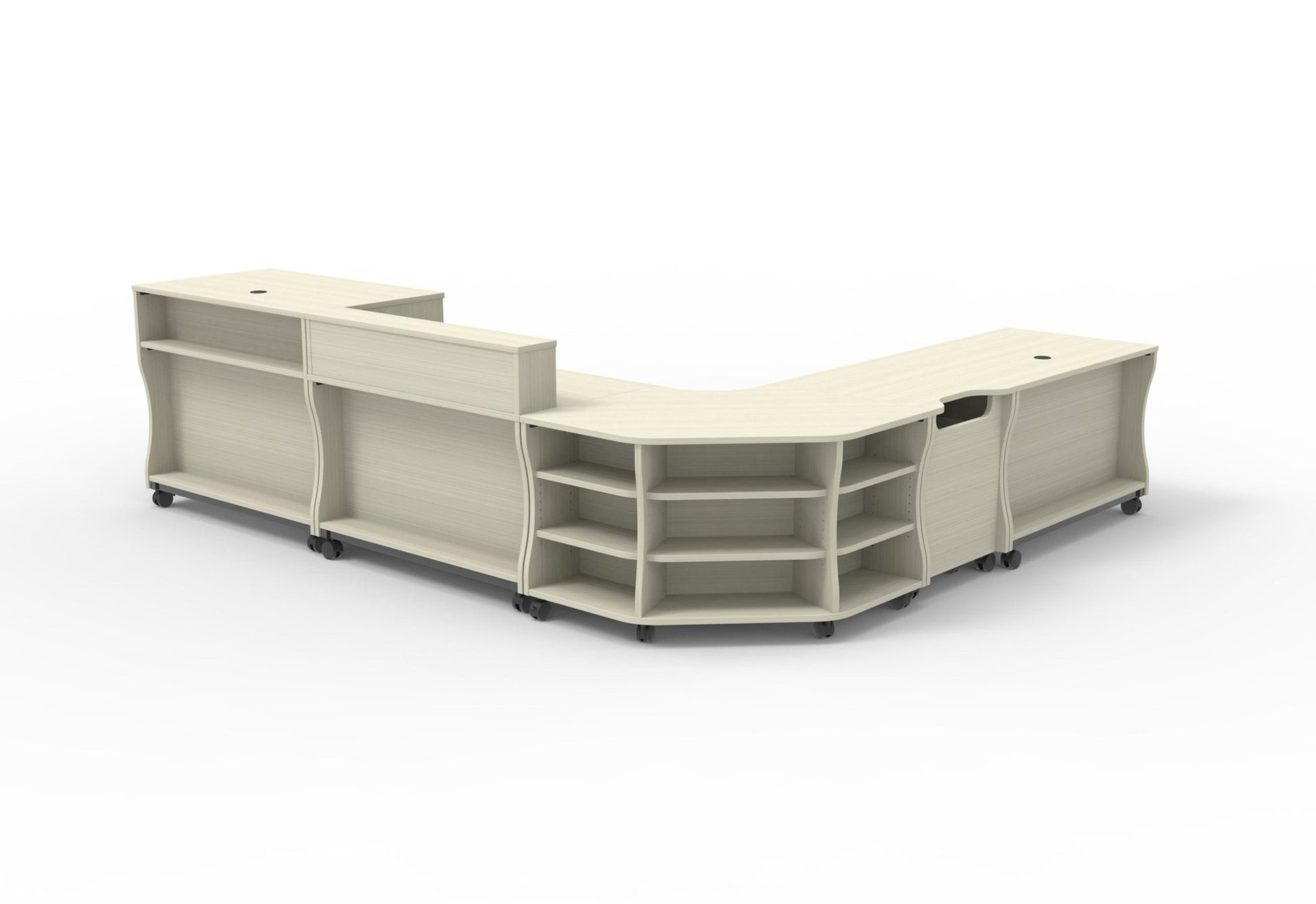 Marco Circulation Sitting Desk Customizable Modular Workspace for Educational Environments 47.6"W x 29.7"D x 30"H (MAR - 371312 - 00 - xx) - SchoolOutlet