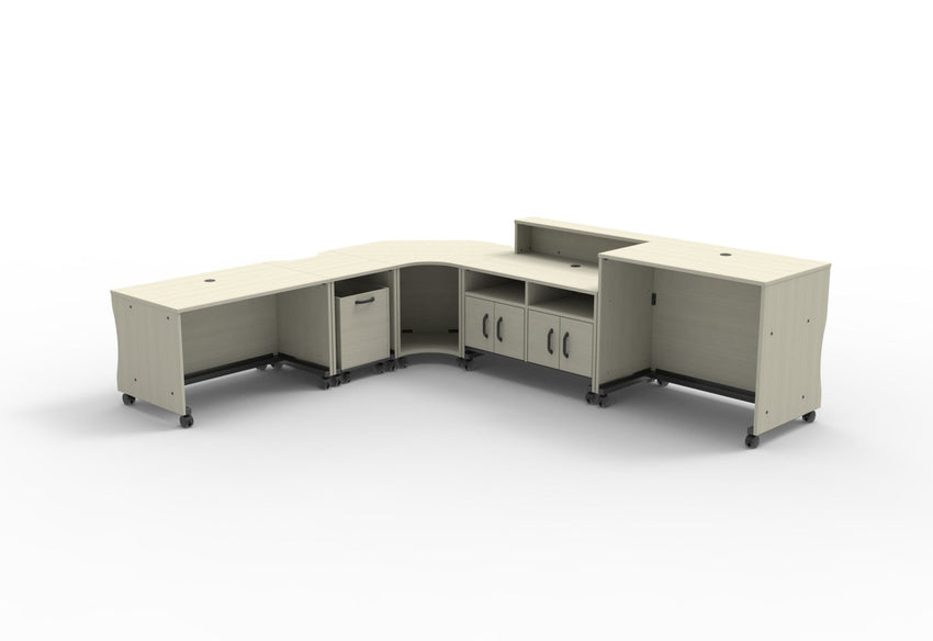 Marco Circulation Sitting Desk Customizable Modular Workspace for Educational Environments 47.6"W x 29.7"D x 30"H (MAR - 371312 - 00 - xx) - SchoolOutlet