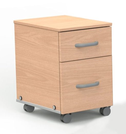 Marco CUE Collection 2 - Drawer Mobile Cabinet 16"W x 21.5"D x 24.3"H (MAR - 371708) - SchoolOutlet
