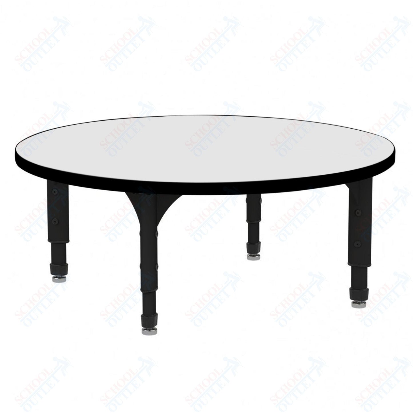 Marco 60" Round Floor Table w/ Dry Erase Top Adj Height 12" - 15" (38 - 2207 - DC) - SchoolOutlet