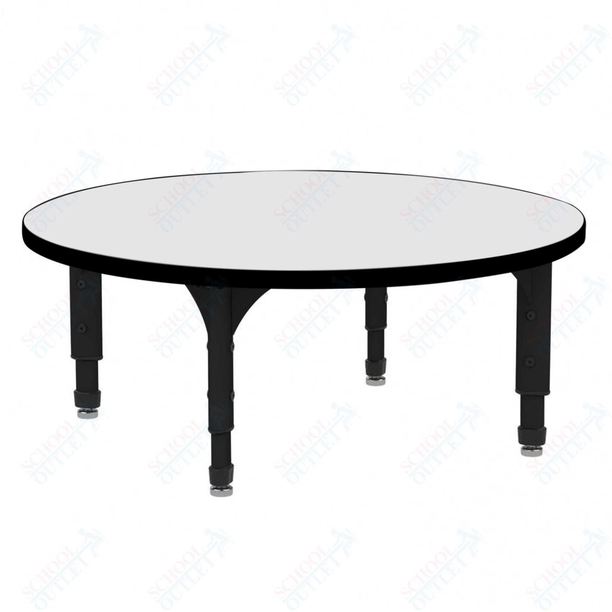 Marco 60" Round Floor Table w/ Dry Erase Top Adj Height 12" - 15" (38 - 2207 - DC) - SchoolOutlet