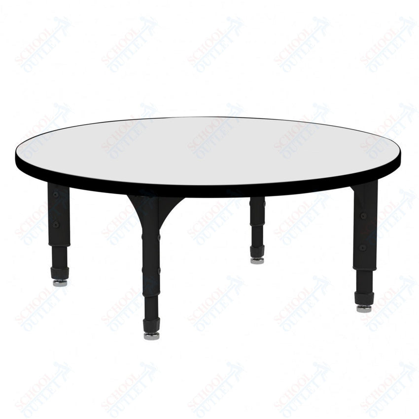 Marco 60" Round Floor Table w/ Dry Erase Top Adj Height 12" - 15" (38 - 2207 - DC) - SchoolOutlet