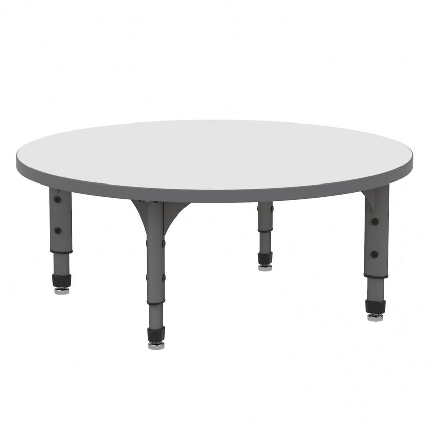 Marco 60" Round Floor Table w/ Dry Erase Top Adj Height 12" - 15" (38 - 2207 - DC) - SchoolOutlet
