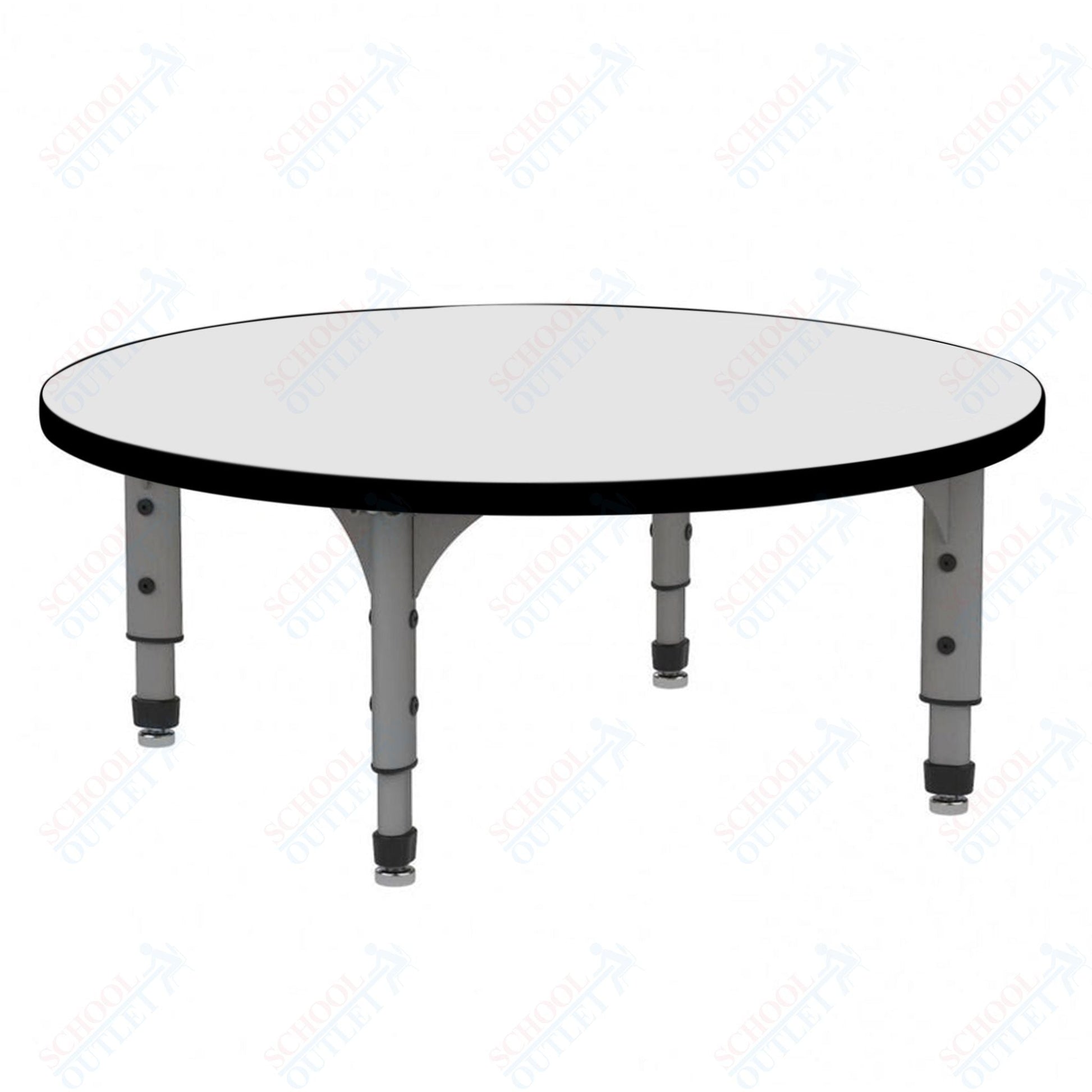 Marco 60" Round Floor Table w/ Dry Erase Top Adj Height 12" - 15" (38 - 2207 - DC) - SchoolOutlet