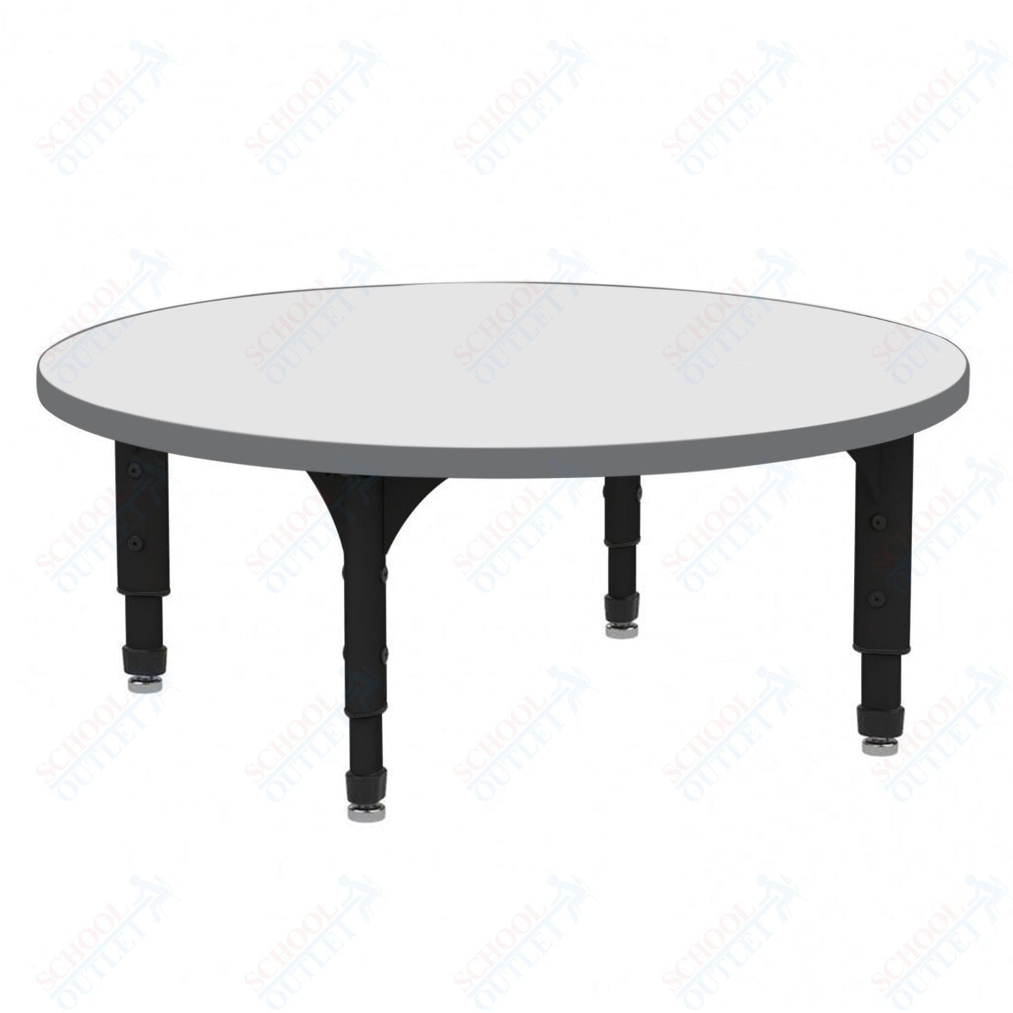 Marco 60" Round Floor Table w/ Dry Erase Top Adj Height 12" - 15" (38 - 2207 - DC) - SchoolOutlet