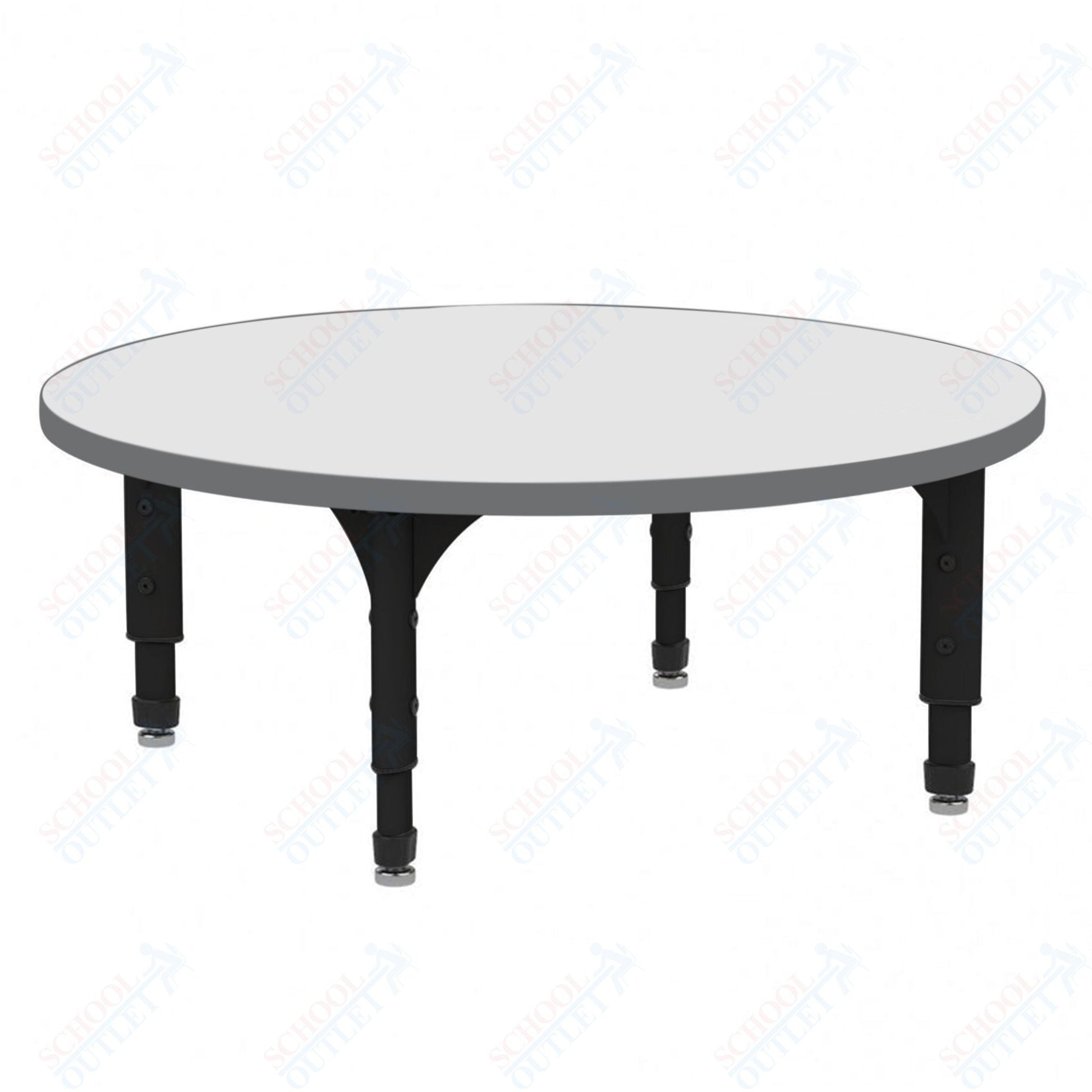 Marco 60" Round Floor Table w/ Dry Erase Top Adj Height 12" - 15" (38 - 2207 - DC) - SchoolOutlet