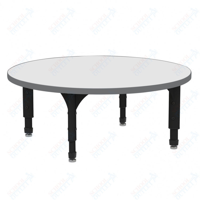 Marco 60" Round Floor Table w/ Dry Erase Top Adj Height 12" - 15" (38 - 2207 - DC) - SchoolOutlet