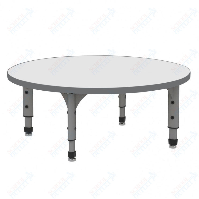 Marco 60" Round Floor Table w/ Dry Erase Top Adj Height 12" - 15" (38 - 2207 - DC) - SchoolOutlet