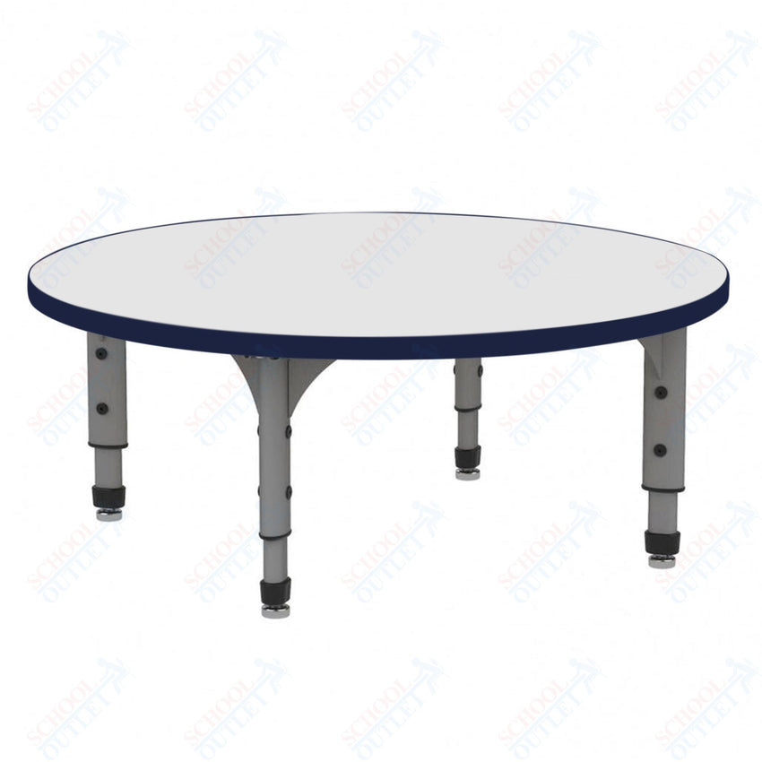 Marco 60" Round Floor Table w/ Dry Erase Top Adj Height 12" - 15" (38 - 2207 - DC) - SchoolOutlet