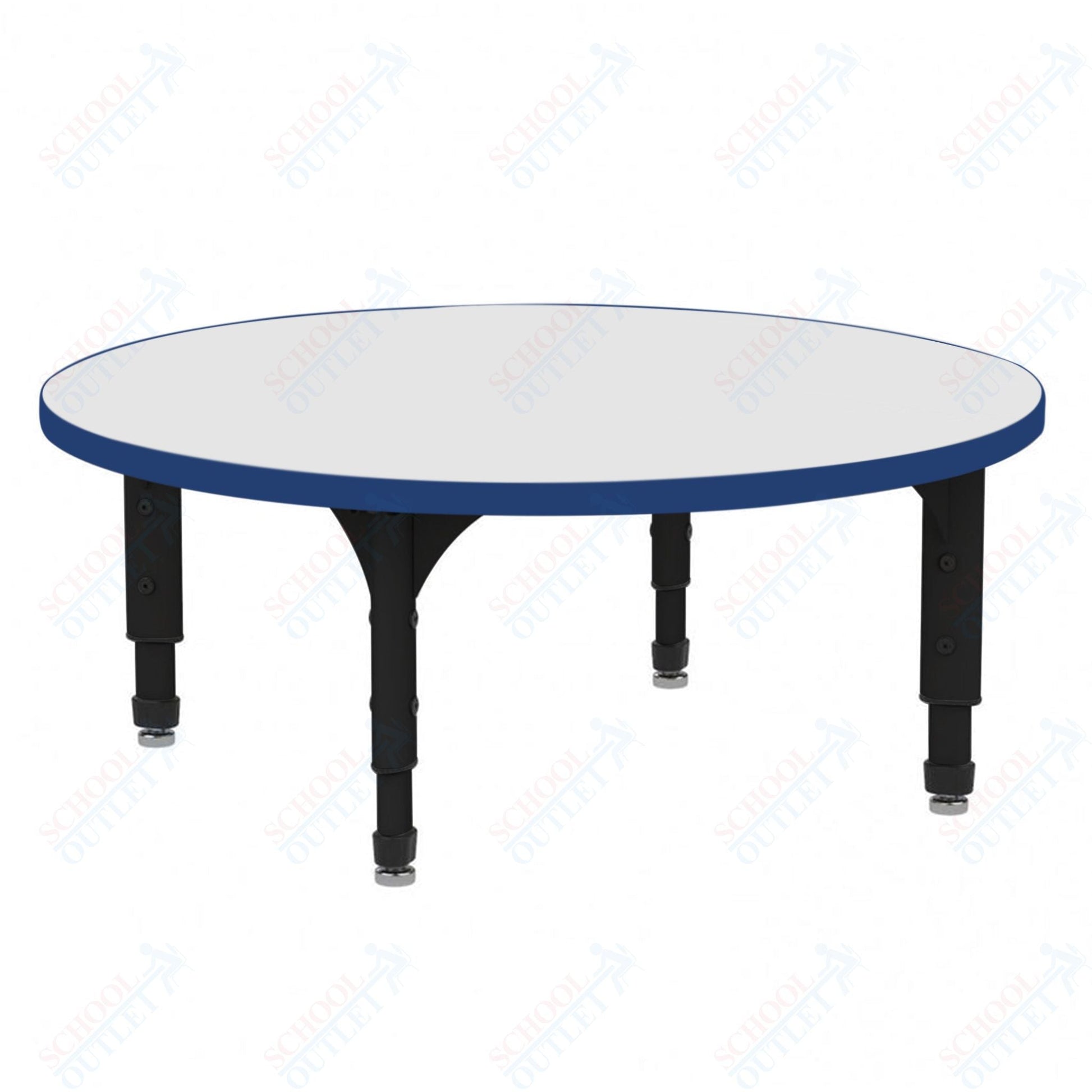 Marco 60" Round Floor Table w/ Dry Erase Top Adj Height 12" - 15" (38 - 2207 - DC) - SchoolOutlet