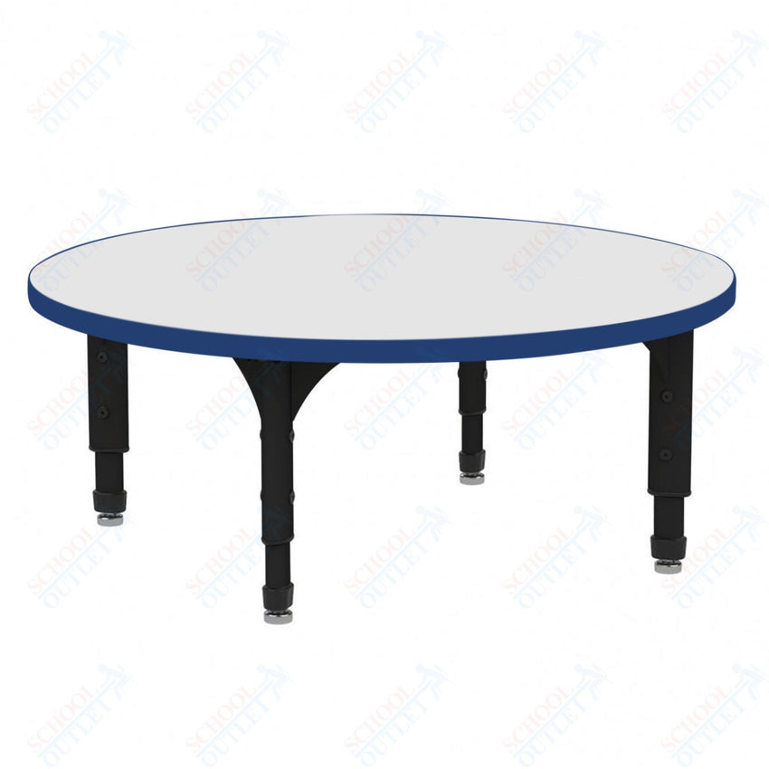 Marco 60" Round Floor Table w/ Dry Erase Top Adj Height 12" - 15" (38 - 2207 - DC) - SchoolOutlet