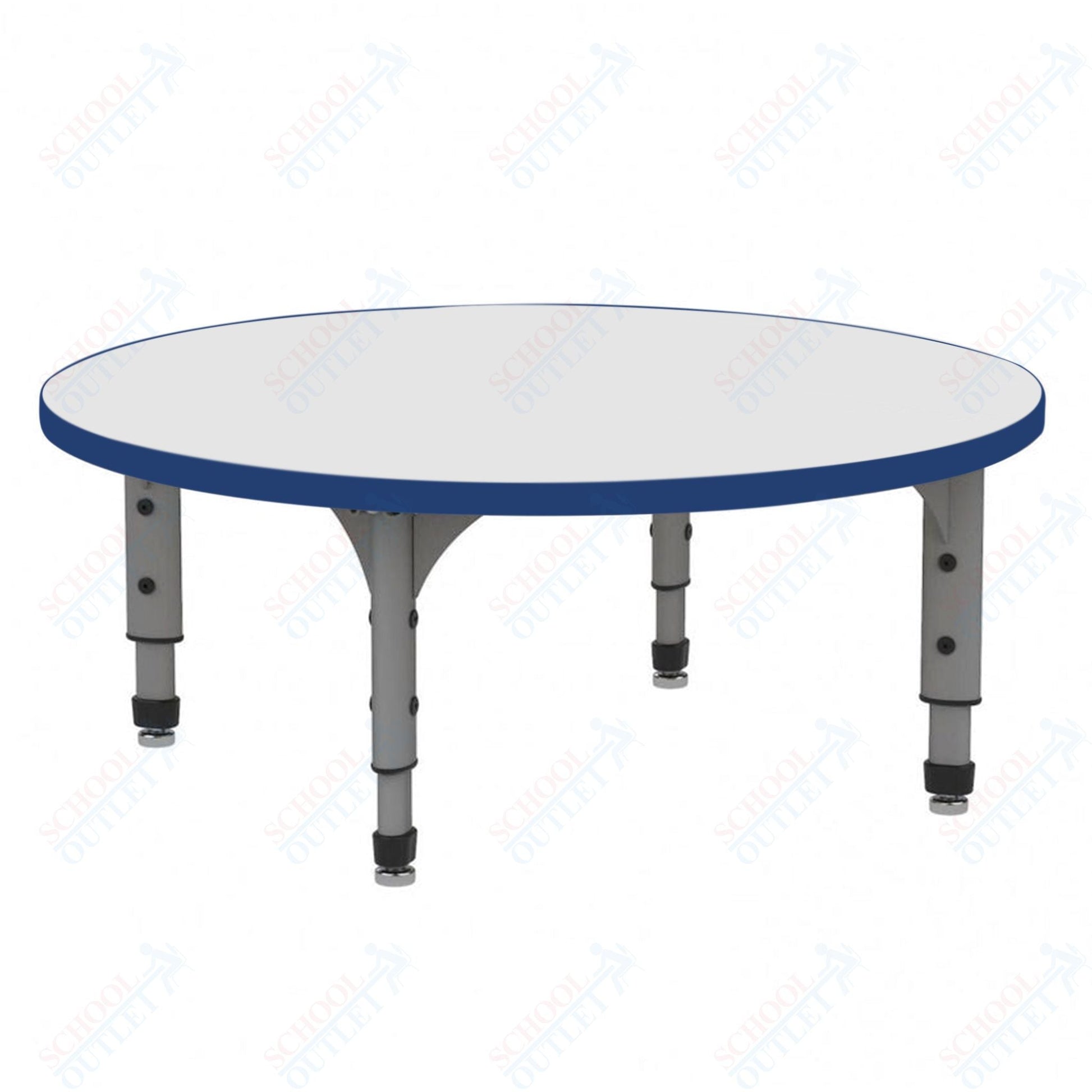 Marco 60" Round Floor Table w/ Dry Erase Top Adj Height 12" - 15" (38 - 2207 - DC) - SchoolOutlet