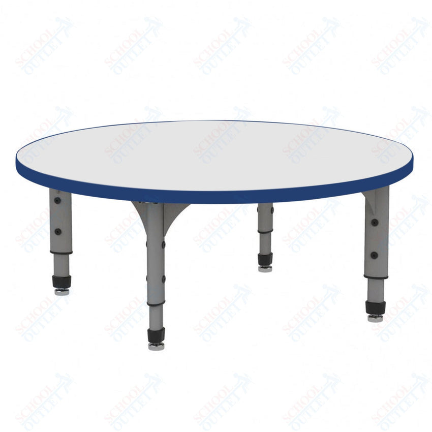 Marco 60" Round Floor Table w/ Dry Erase Top Adj Height 12" - 15" (38 - 2207 - DC) - SchoolOutlet