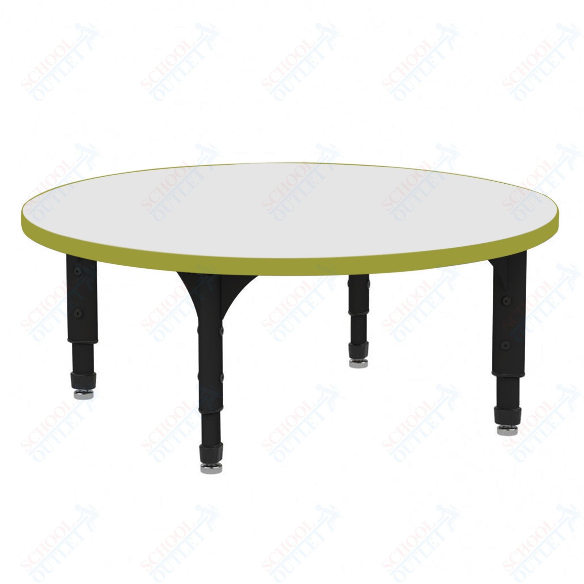 Marco 60" Round Floor Table w/ Dry Erase Top Adj Height 12" - 15" (38 - 2207 - DC) - SchoolOutlet