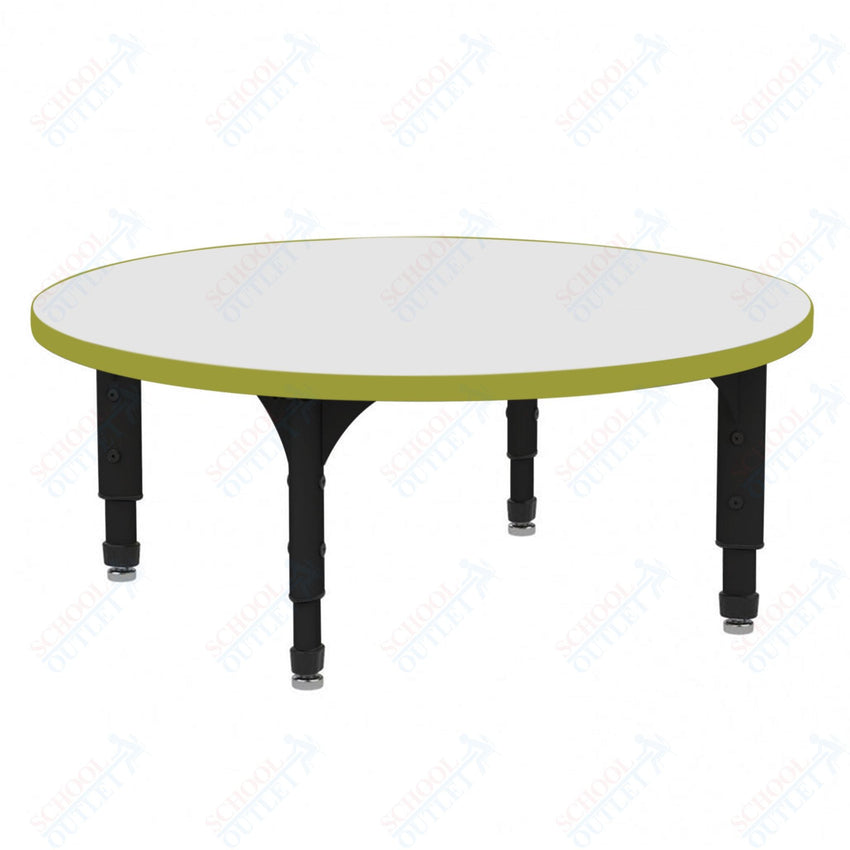 Marco 60" Round Floor Table w/ Dry Erase Top Adj Height 12" - 15" (38 - 2207 - DC) - SchoolOutlet
