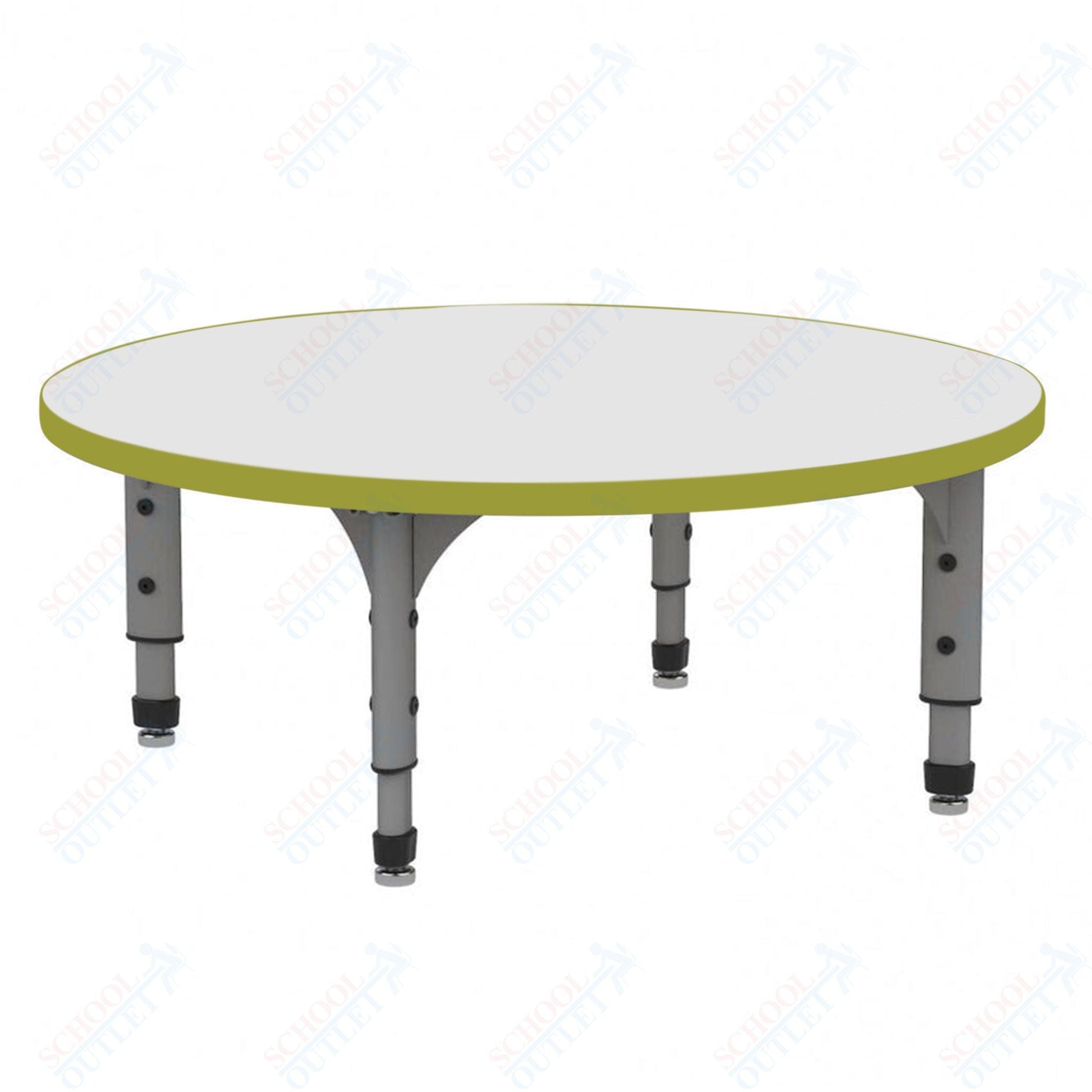 Marco 60" Round Floor Table w/ Dry Erase Top Adj Height 12" - 15" (38 - 2207 - DC) - SchoolOutlet