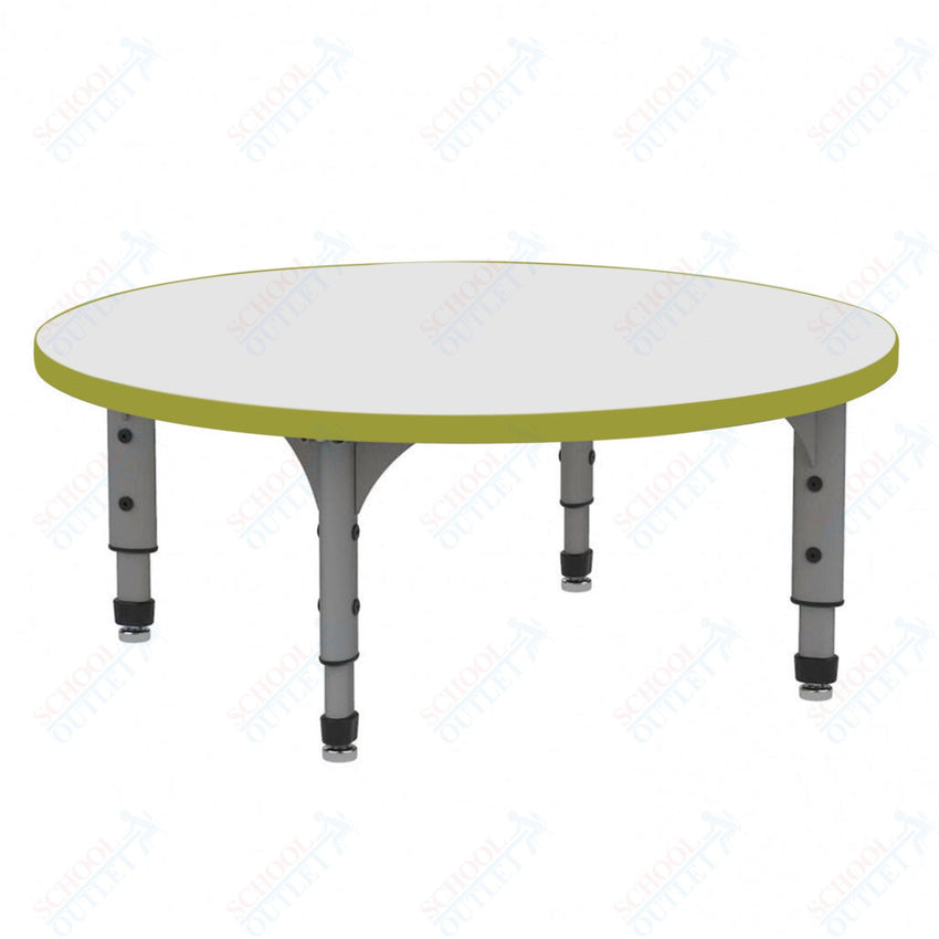 Marco 60" Round Floor Table w/ Dry Erase Top Adj Height 12" - 15" (38 - 2207 - DC) - SchoolOutlet
