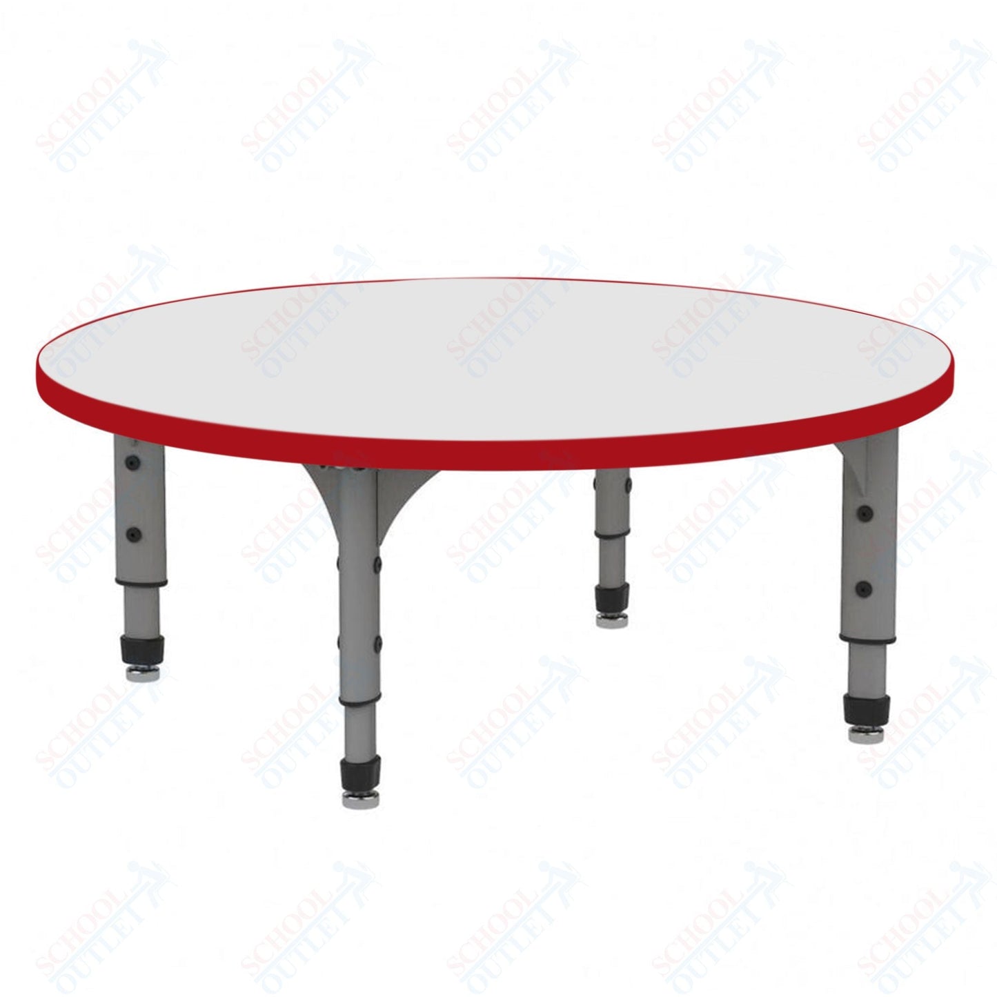 Marco 60" Round Floor Table w/ Dry Erase Top Adj Height 12" - 15" (38 - 2207 - DC) - SchoolOutlet