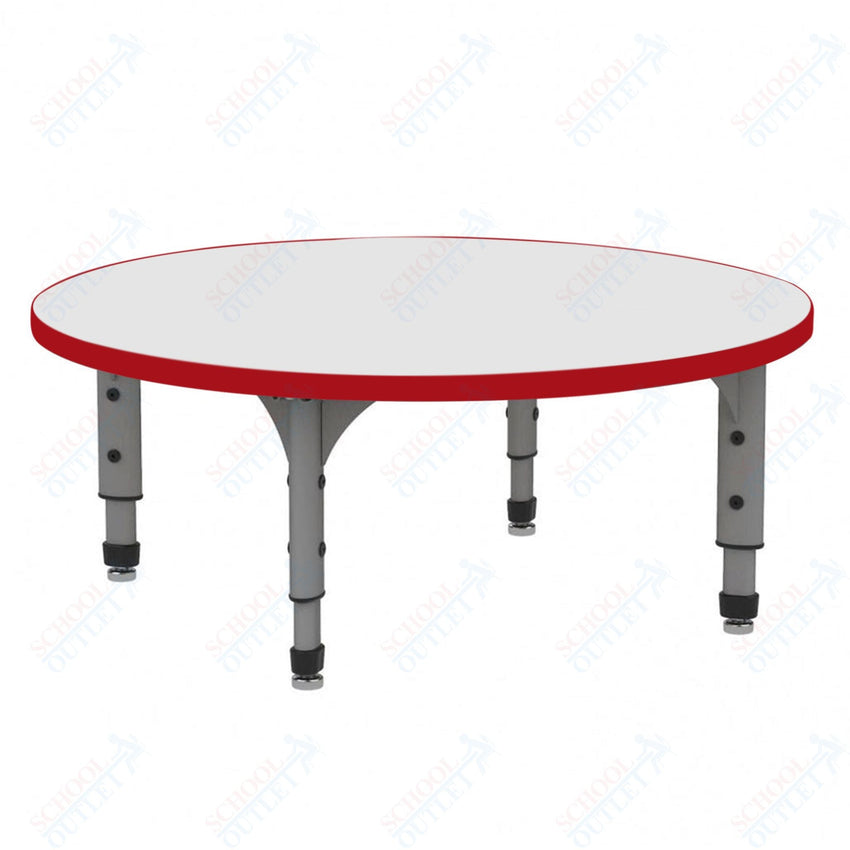 Marco 60" Round Floor Table w/ Dry Erase Top Adj Height 12" - 15" (38 - 2207 - DC) - SchoolOutlet