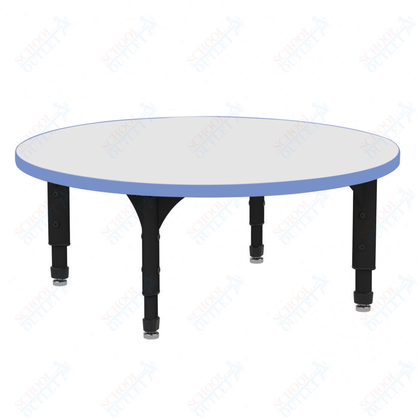 Marco 60" Round Floor Table w/ Dry Erase Top Adj Height 12" - 15" (38 - 2207 - DC) - SchoolOutlet