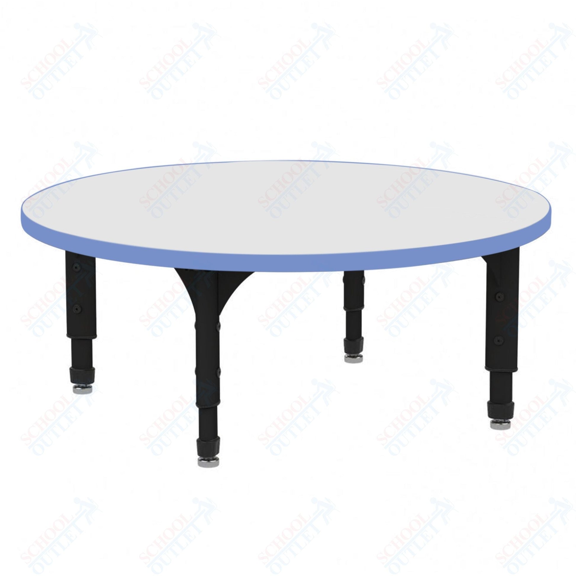 Marco 60" Round Floor Table w/ Dry Erase Top Adj Height 12" - 15" (38 - 2207 - DC) - SchoolOutlet