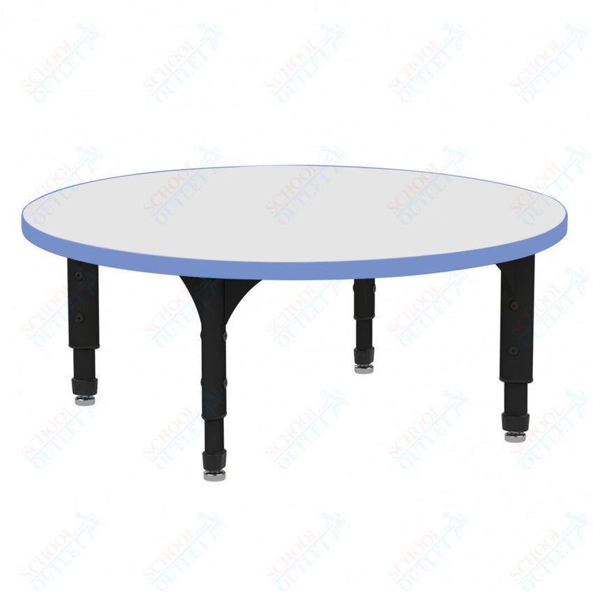 Marco 60" Round Floor Table w/ Dry Erase Top Adj Height 12" - 15" (38 - 2207 - DC) - SchoolOutlet
