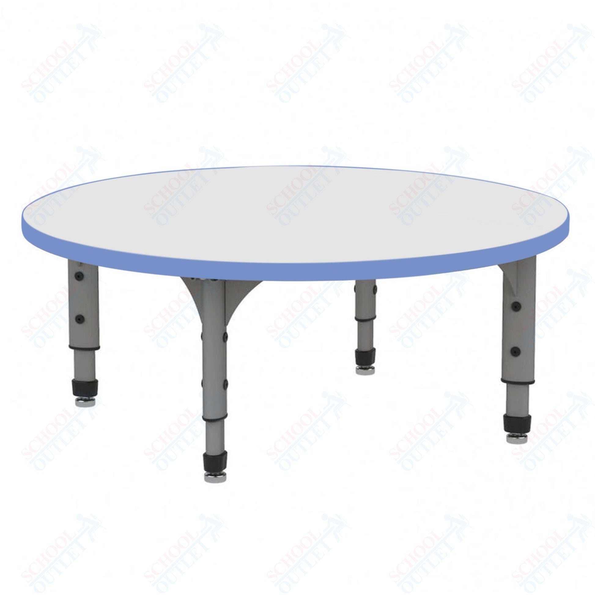 Marco 60" Round Floor Table w/ Dry Erase Top Adj Height 12" - 15" (38 - 2207 - DC) - SchoolOutlet