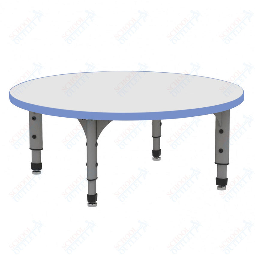 Marco 60" Round Floor Table w/ Dry Erase Top Adj Height 12" - 15" (38 - 2207 - DC) - SchoolOutlet