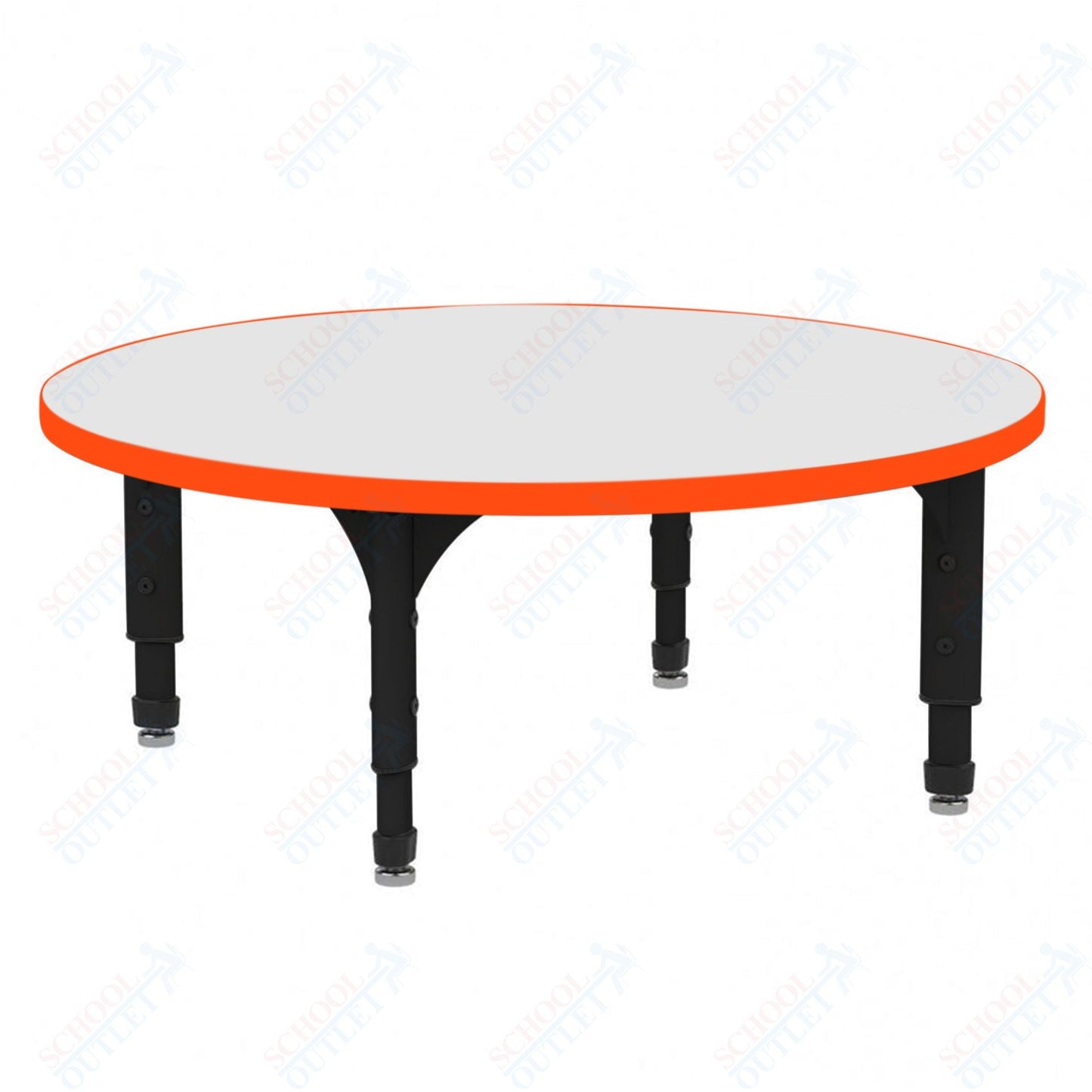 Marco 60" Round Floor Table w/ Dry Erase Top Adj Height 12" - 15" (38 - 2207 - DC) - SchoolOutlet